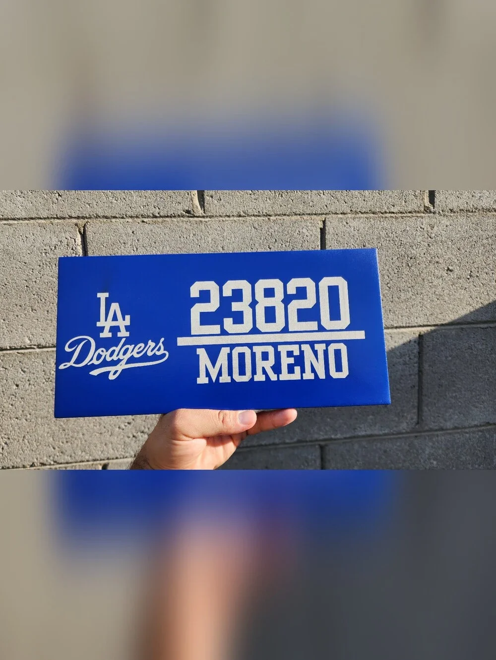 Custom Laser Engraved Ceramic Address Plaque 6x12 - Outdoor Durable